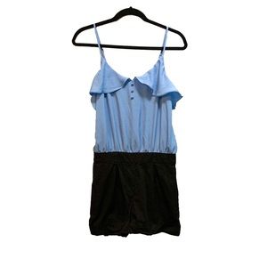 NEW Colorblock Romper w/ Ruffles